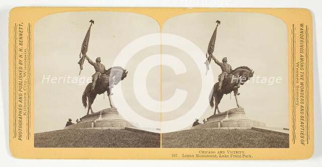 Logan Monument, Lake Front Park, 1887/93. Creator: Henry Hamilton Bennett.