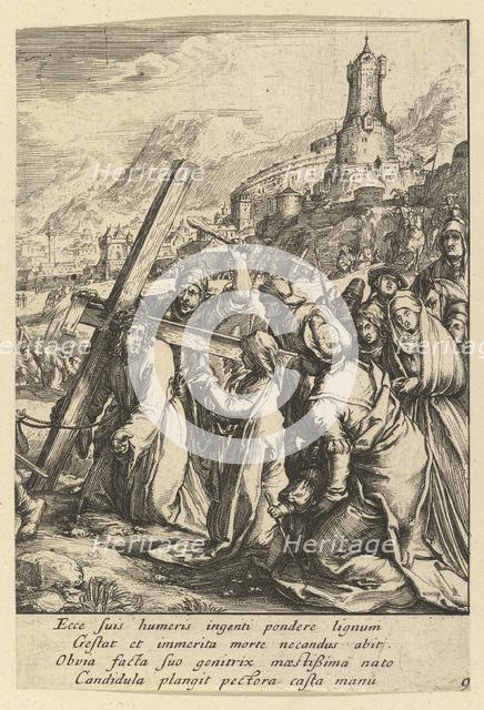 Christ Carrying the Cross, from "The Passion of Christ", mid 17th century. Creator: Nicolas Cochin.