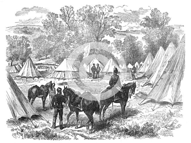 The Autumn Campaign: head-quarters camp of Southern Army, France Farm, Blandford, 1872. Creator: Unknown.