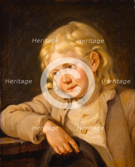 Half-length Portrait of a Boy, 18th century. Creator: Georg Melchior Kraus.