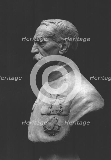 'Le general Gallieni; Bust par Auguste Maillard', c1916. Creator: H.A. Demay.