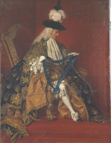 Portrait of Paul-Hippolyte de Beauvillier, Duke of Saint-Aignan (1684-1776)., between 1737 and 1749. Creator: Pierre Subleyras.