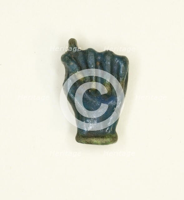 Amulet of a Clenched Fist, Egypt, Roman Period (30 BC-AD 395).. Creator: Unknown.