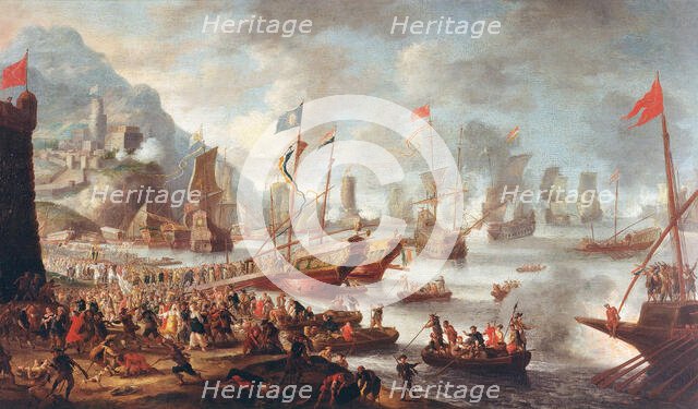 The Battle of Lepanto: The Victory, 1671. Creator: Peeters, Jan, the Elder (1624-1678).