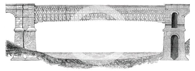 Nore Viaduct, Waterford and Kilkenny Railway, 1850. Creator: Unknown.