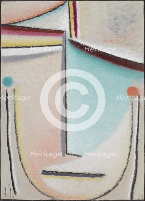 Abstract Head: Pink-Light Blue, 1929. Creator: Javlensky, Alexei, von (1864-1941).