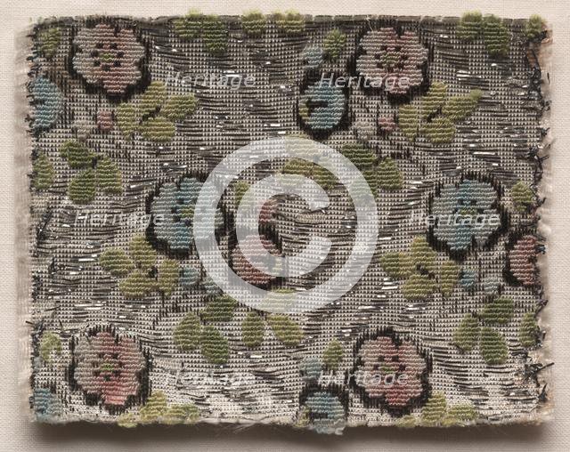 Textile Fragment, 1774-1793. Creator: Unknown.
