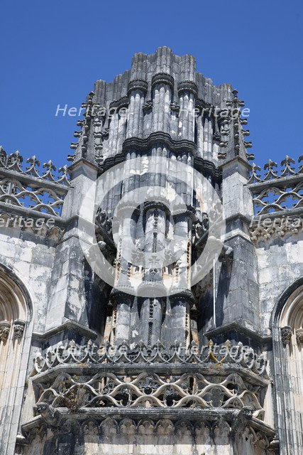 Exterior detail, Monastery of Batalha, Batalha, Portugal, 2009. Artist: Samuel Magal