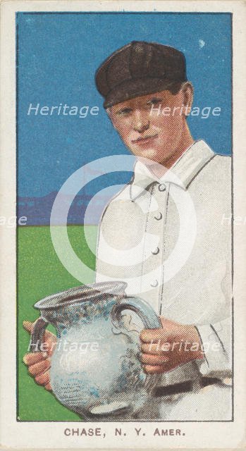 Chase, New York, American League, from the White Border series (T206) for the American ..., 1909-11. Creator: American Tobacco Company.