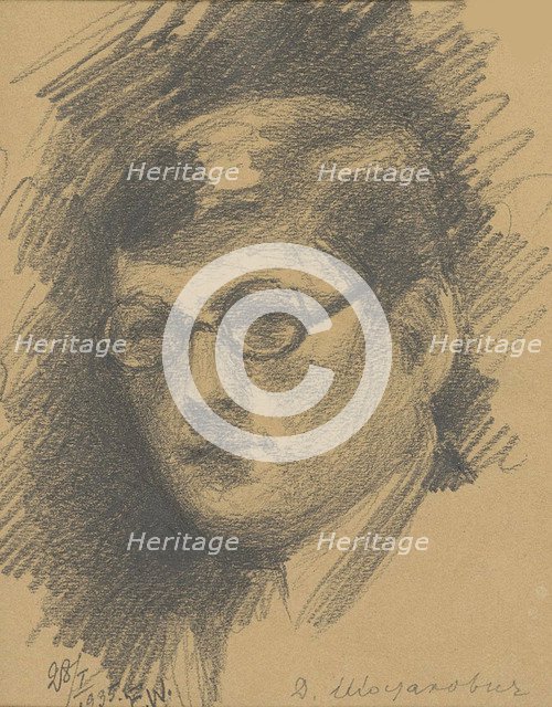 Portrait of the composer Dmitri Shostakovich (1906-1975), 1935.