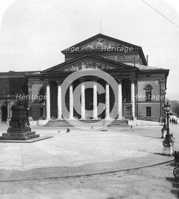 National Theatre, Munich, Germany, c1900.Artist: Wurthle & Sons