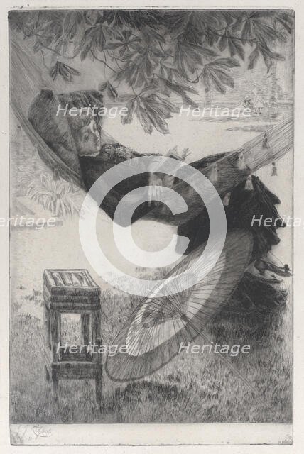 The Hammock, 1880. Creator: James Tissot.