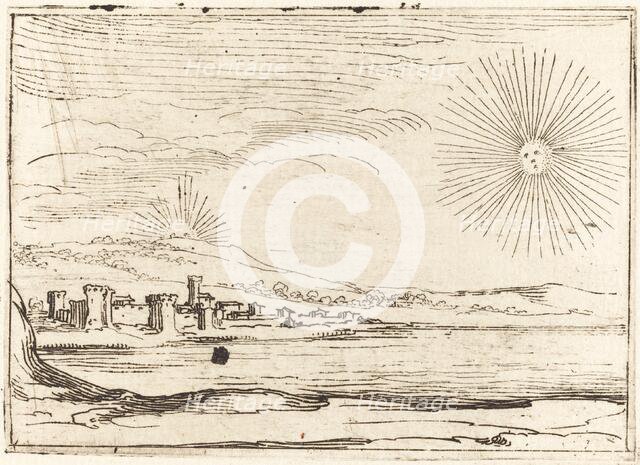 Sun Rising, 1628. Creator: Jacques Callot.