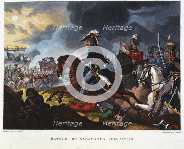 Battle of Salamanca, July 22nd, 1811, (1819).  Creators: William Heath, Joseph Constantine Stadler.