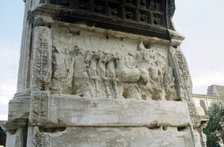 Arch of Titus, Forum, Rome, c81. Artist: Unknown