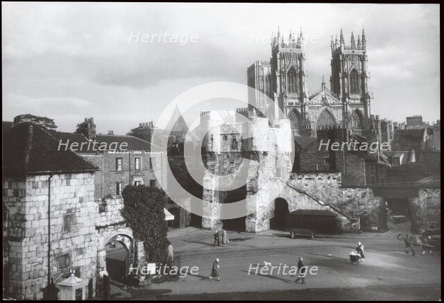 Bootham Bar, York, 1930s. Creator: J Dixon Scott.