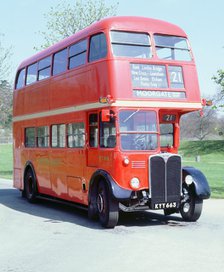 1950 AEC RT double decker London bus. Artist: Unknown.