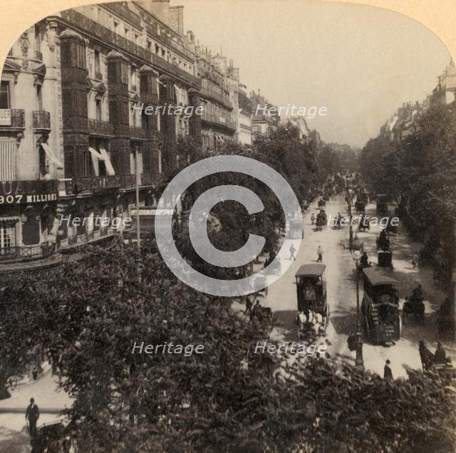 'The Grand Boulevard, Paris, France', 1894. Creator: Underwood & Underwood.