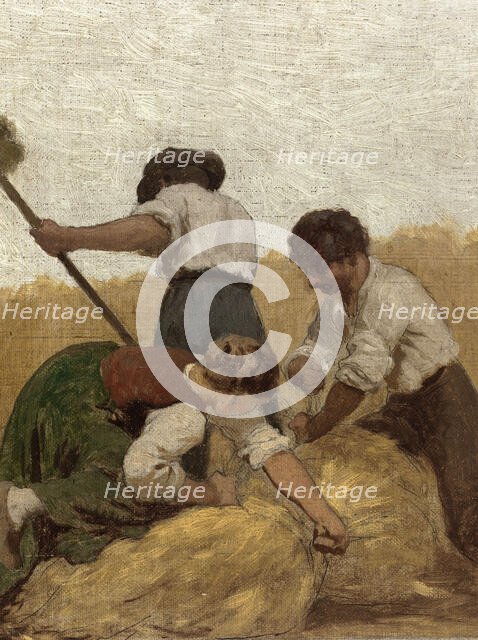 Agriculture: Sketch for the school in rue Chateau-Landon, 10th arrondissement of Paris, 1881. Creator: Jules Didier.