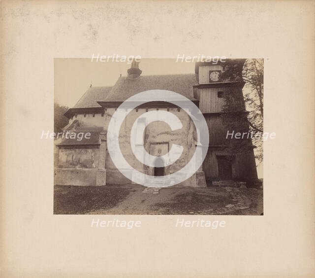 Church of St Bartholomew the Apostle - general view from the north, Zbyszyce, 1892. Creator: Stanislaw Tomkowicz.