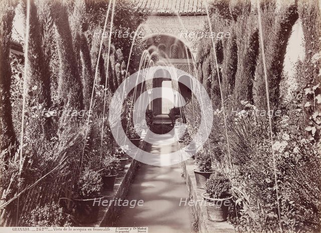 View of the Canal, Granada, between 1850 and 1892. Creator: Juan Laurent.