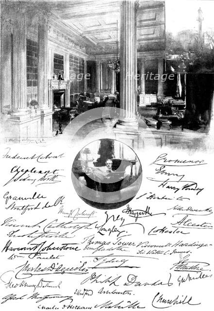 In Clubland - No. V: the Travellers' Club - The Favourite Chair, 1898. Creator: Unknown.