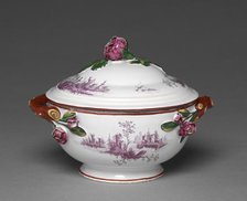 Covered Bowl, c. 1775. Creator: Saint-Clément Factory (French).