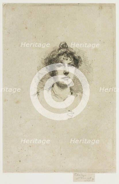 Portrait of Miss Edith Austin, 1895-1900. Creator: Theodore Roussel.