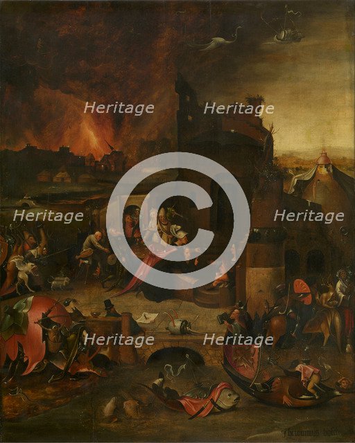 The Temptation of Saint Anthony, 16th century. Artist: Bosch, Hieronymus, (School)  