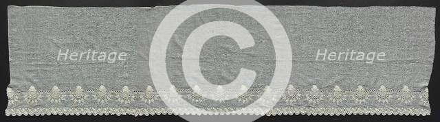 Portion of a Flounce, 1800s. Creator: Unknown.