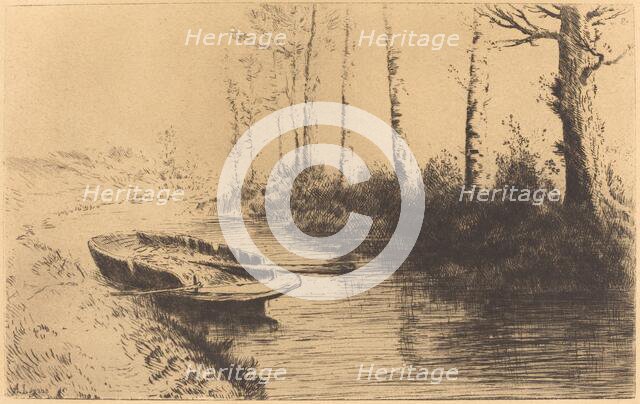 Canal Seen by Morning Light (Le canal: Effet du matin). Creator: Alphonse Legros.