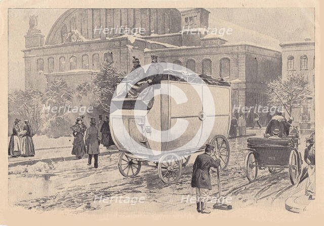 Electric Motor Post Car in Berlin, c1900. Creator: Thiel, Ewald (1855-?).