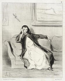 Enfer et damnation!...Sifflée...Siflée!!...Siiiiflée!, 1844. Creator: Honore Daumier.