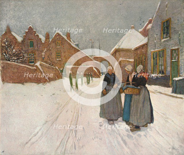'In The Snow', c1902. Artist: Hendrick Cassiers.