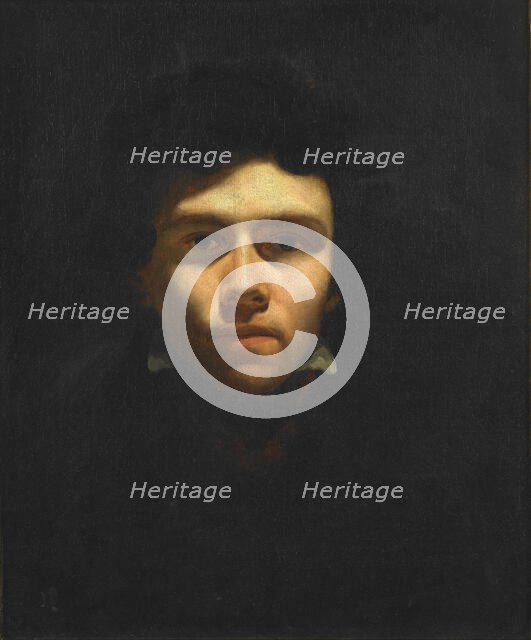 Self-Portrait, ca 1816. Creator: Delacroix, Eugène (1798-1863).