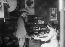 Boy Scouts - Postal Savings; Scouts Depositing, 1913. Creator: Harris & Ewing.