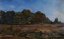 Edge of the forest of Fontainebleau, 1865. Creator: Alfred Sisley.