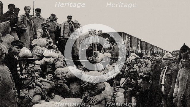 The food brigade (Prodotryad) is sent to Tambov, 1919.