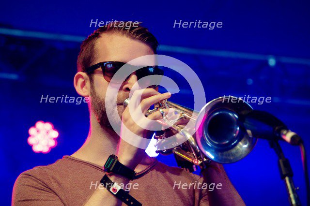 Mark Perry, Love Supreme Jazz Festival, Glynde Place, East Sussex, 2014. Artist: Brian O'Connor.