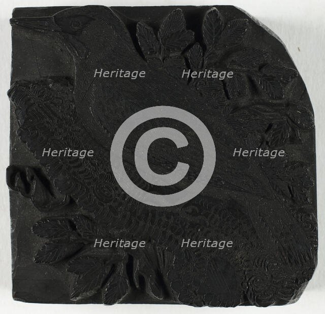 Woodblock for The Green Woodpecker, from A History of British Birds, c. 1797. Creator: Thomas Bewick.