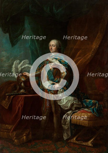 Portrait of the King Louis XV of France (1710-1774), c1760. Creator: Van Loo, Carle (Charles Andre) (1705-1765).