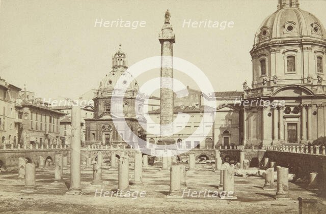 Forum of Emperor Trajan in Rome, between 1870-1880. Creator: Unknown.