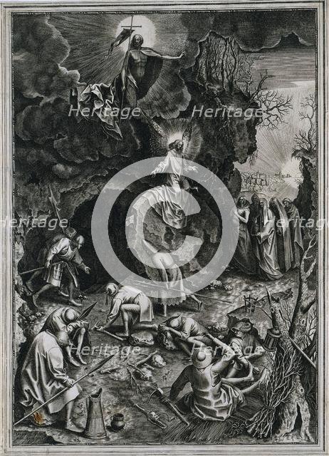 The Resurrection of Christ, c. 1562. Creator: Philip Galle (Flemish, 1537-1612).