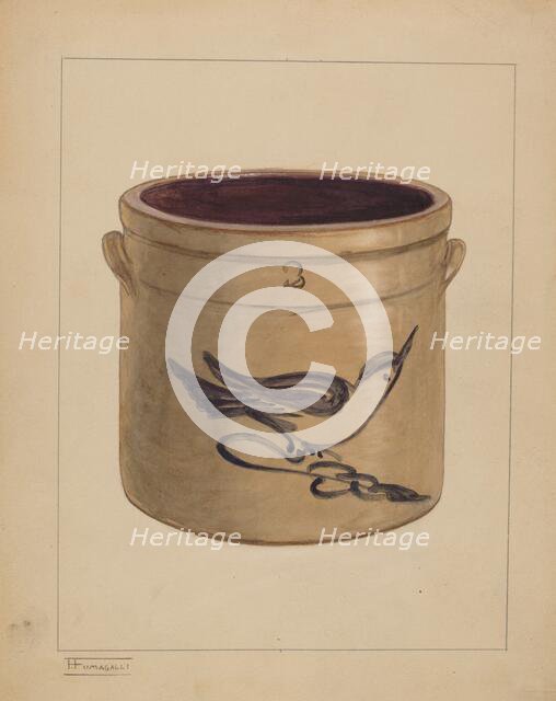 Crock, c. 1938. Creator: Frank Fumagalli.