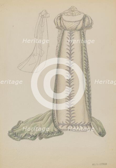 Court Dress, c. 1936. Creator: Melita Hofmann.