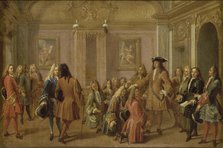 The first promotion of the Knights of Saint Louis by Louis XIV, Versailles May 8, 1693, 1710. Creator: Marot, François (1666-1719).