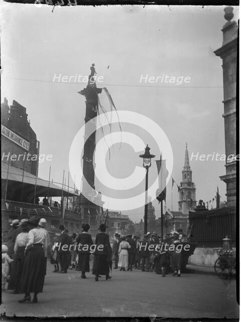 Trafalgar Square, St James, Westminster, City of Westminster, London, 1919. Creator: Katherine Jean Macfee.