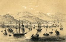 'Amoy, one of the five ports opened by the late treaty to British commerce', 1847.Artist: JW Giles