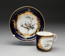 Cup and Saucer, Vincennes, 1752/53. Creators: Vincennes Porcelain Manufactory, Yvemel.