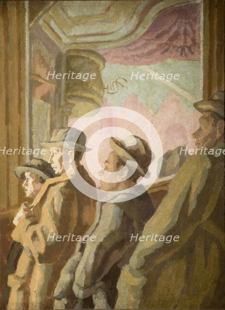 Music Hall Audience, 1945. Creator: Thérèse Lessore.